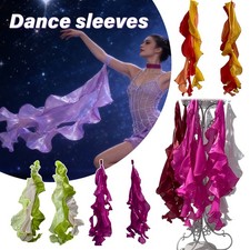 Modern Dance Wrist Cuffs Arm Floats Ribbon Stage Performance Costume Accessorie.