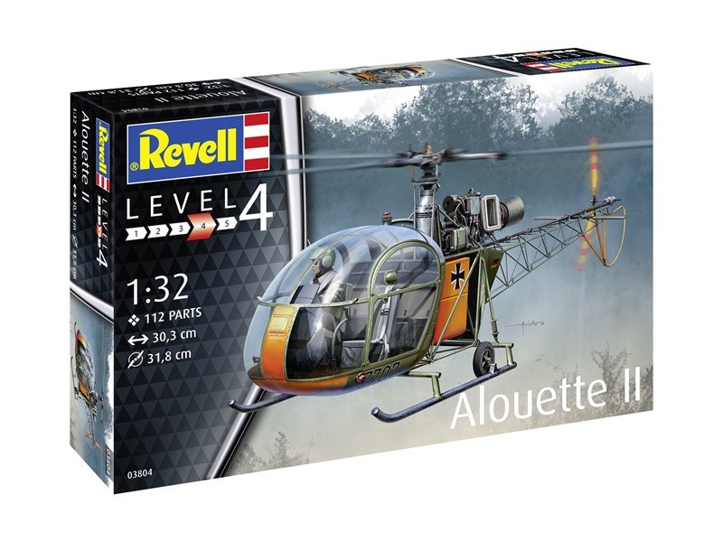 Revell 03804 - 1/32 Alouette II - New