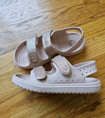 Native Shoes Chase Bling Big Kids Girls Pink Sandals Size C13 - Foto 3 di 8