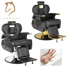 Hydraulic Reclining Barber Chair Heavy Duty Salon Chair Beauty Spa Barbershop
