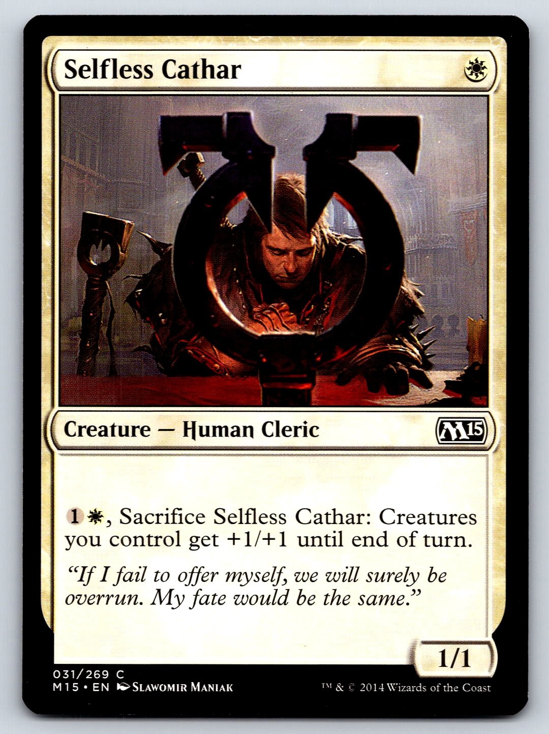 Selfless Cathar 31 - MTG - Magic 2015 (M15) - 2014