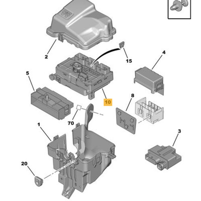 New genuine OE Underbonnet fusebox DS Citroen 6500HW