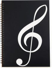 Blank Sheet Music Notebook, 160 Pages Composition Staff Paper Notebook, Manuscri