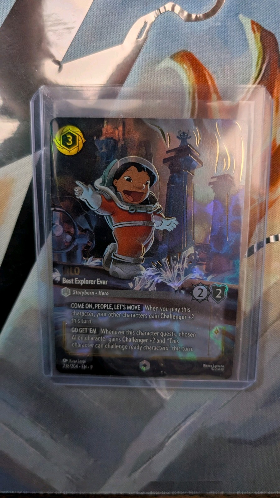 Lilo Best Explorer Ever Enchanted Disney Lorcana Fabled Mint! 238/204