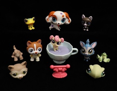 Littlest Pet Shop LPS #341 #288 #92 Bird Stand Phone Cup Mini Pets + Damaged Lot