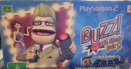 Playstation 2 PS2 BUZZ Bundle and 4 Controllers | eBay Australia