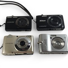 4x Nikon Digital Cameras Job Lot - COOLPIX A300 S3000 L12 L22