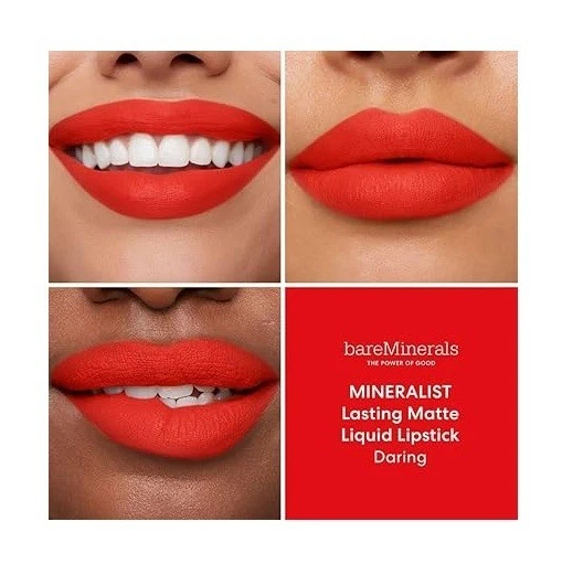 bareMinerals Mineralist Lasting Matte Liquid Lipstick 3.5ml Daring - image 2 of 2