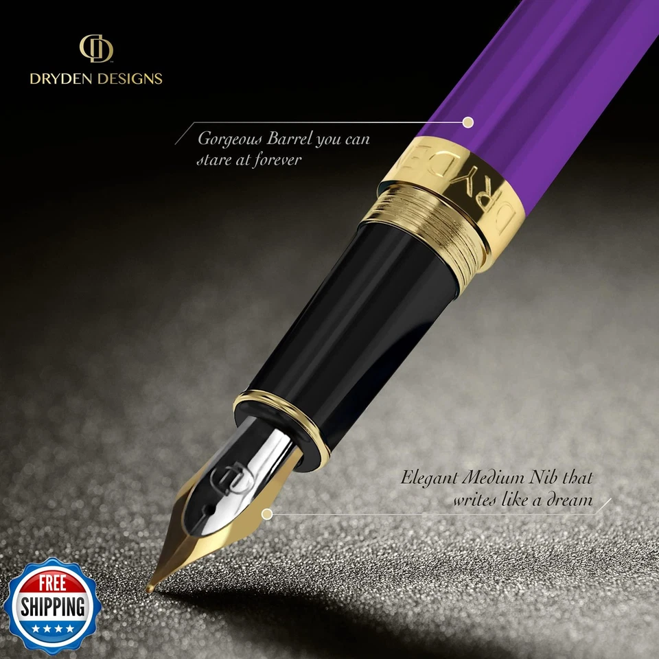 Pluma Estilográfica Dryden Designs Púrpura Decadente Foto 2 de 4