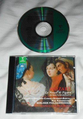 MOZART: Le Nozze di Figaro (highlights) CD 1991 Erato DANIEL BARENBOIM