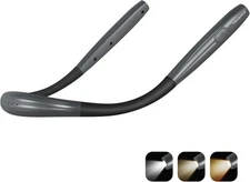 Upgraded LED Neck Reading Light, Book Rechargeable, 3 Phantom Gray 