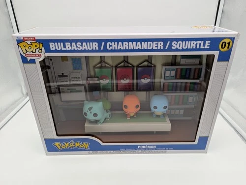 Pokemon Bulbasaur Charmander Squirtle Deluxe Funko Pop! Moment #01 (Damaged)