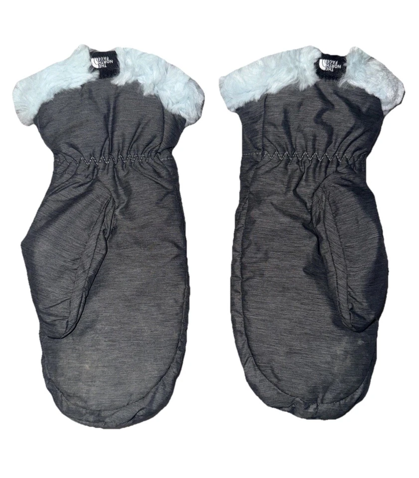 Mitones The North Face Mossbud Swirl para mujer y niños gris aislante polar Foto 2 de 2