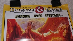 Dungeons & Dragons Shadow of Mystara Arcade Sega Saturn Promo Poster Import JPN