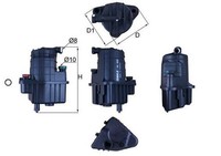 Mahle Kraftstofffilter KL 832D FüR Renault