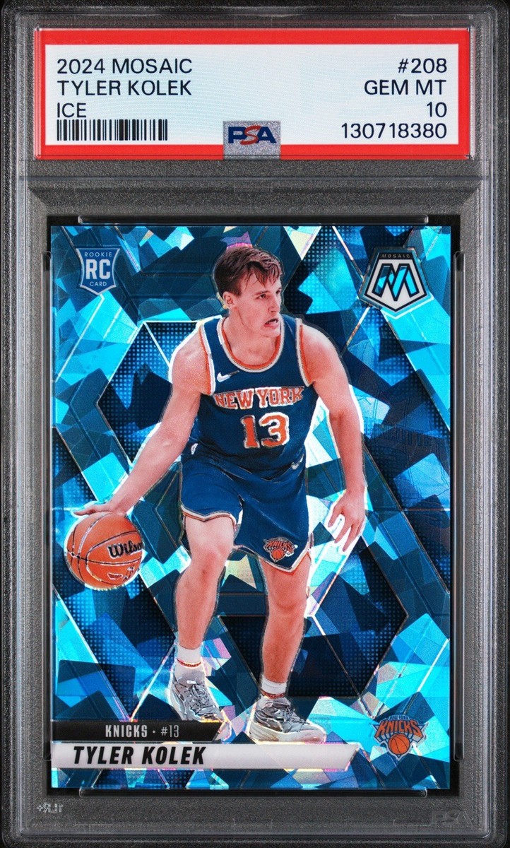 2024-25 Panini Mosaic - Rookies Tyler Kolek #208 Ice Mosaic Prizm