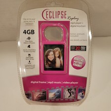 BRAND NEW Eclipse Replay PINK 4GB Mp3 Player Video Digital Picture Keychain