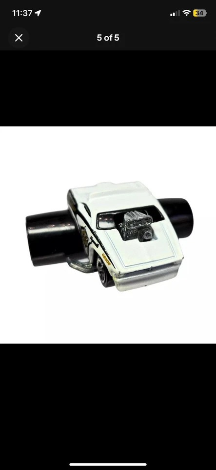 Coche de policía Hot Wheels Plymouth Barracuda Dragstrip Riot Squad neumáticos grandes diecast Foto 4 de 4