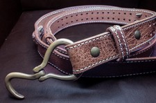 Full Grain Leather Belt Handmade In USA Super Adjustable
