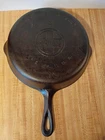 Griswold Number 8 Cast Iron Skillet 704 (Z) No Cracks Sets Flat Bottom Erie PA