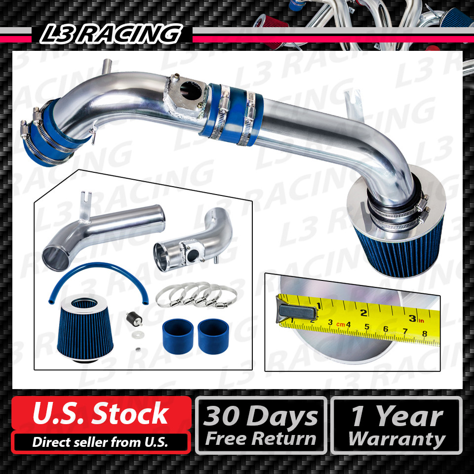BLUE COLD AIR INTAKE SYSTEM KIT+DRY FILTER For Mazda 03-08 Mazda6 2.3L L4 i NA