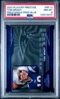 2007 PLAYOFF PRESTIGE PRESTIGIOUS PROS BLUE #PP-11 TOM BRADY 749/1000 PSA 8