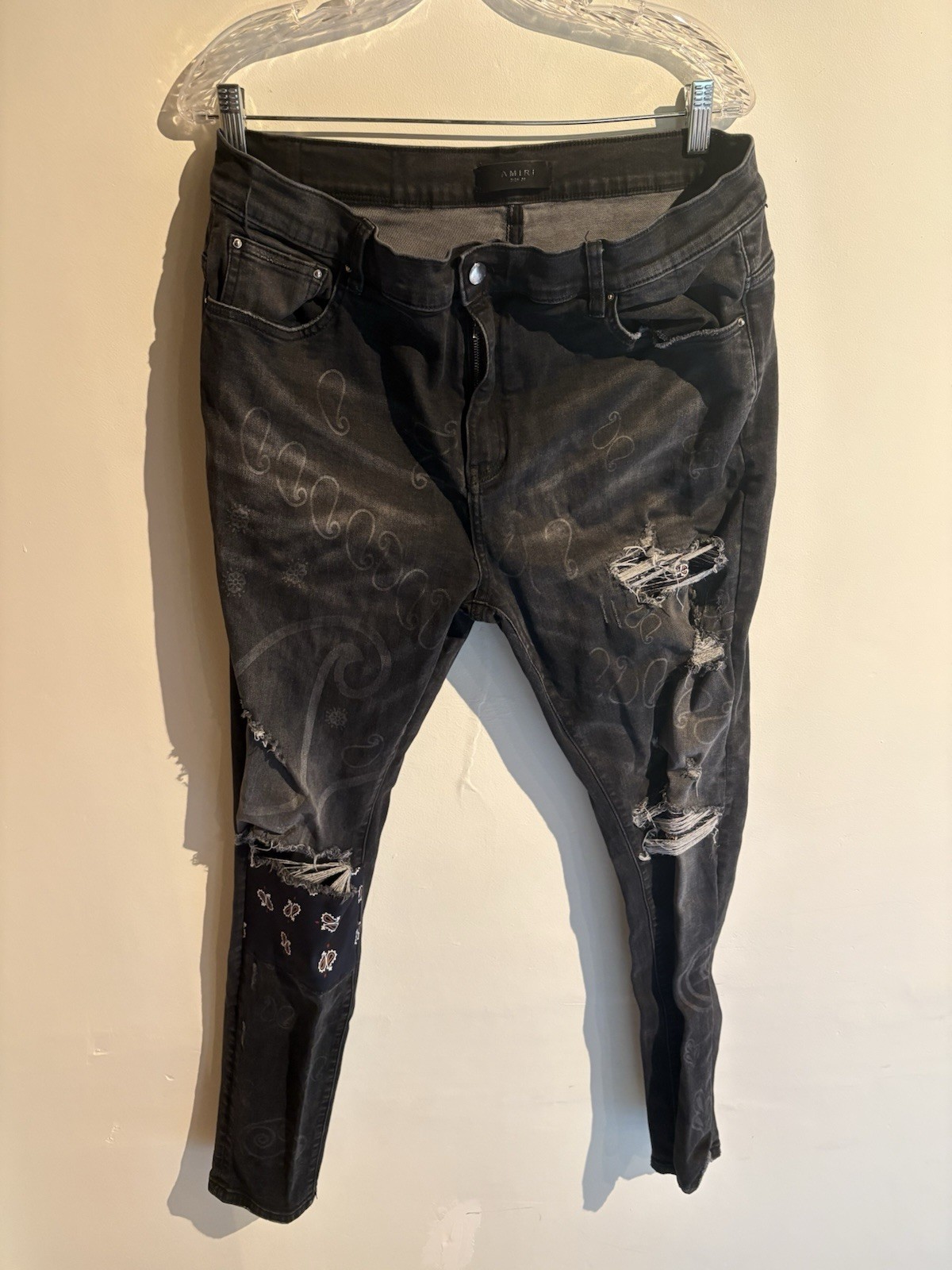 AMIRI Paisley Patchwork Denim - image 1