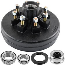 12x 2 Trailer Brake Drum Kit 8 On 6.5 For 7000lbs Axle Hub With 12-20 Stud 12x 2 Trailer Brake Drum Kit 8 On 6.5 For 7000lbs Axle Hub With 12-20 Stud