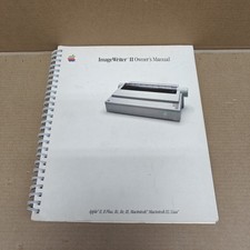 Apple ImageWriter II Owner s Manual VTG 1985 Image Writer