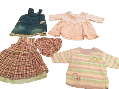 Girls 3 Dresses And 1 Top, Cherokee, Mothercare, H&M 0-3 Months 6223
