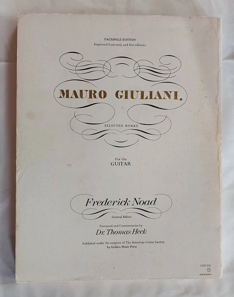 Mauro Giuliani Selected Works For The Guitar  Fredrick Noad Ed  1976  USA - Image 4 of 4