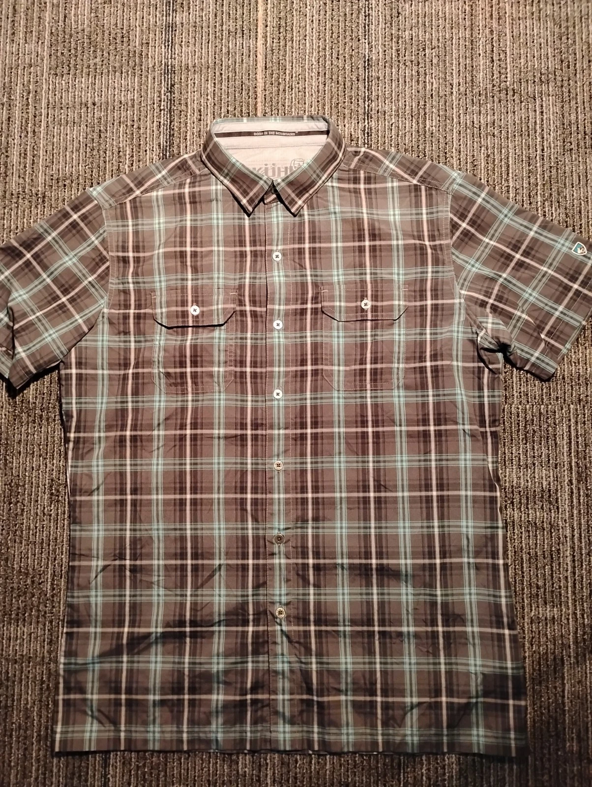 Kuhl Response Shirt Men's Medium Button Up Hiking Utility Lightweight Outdoor