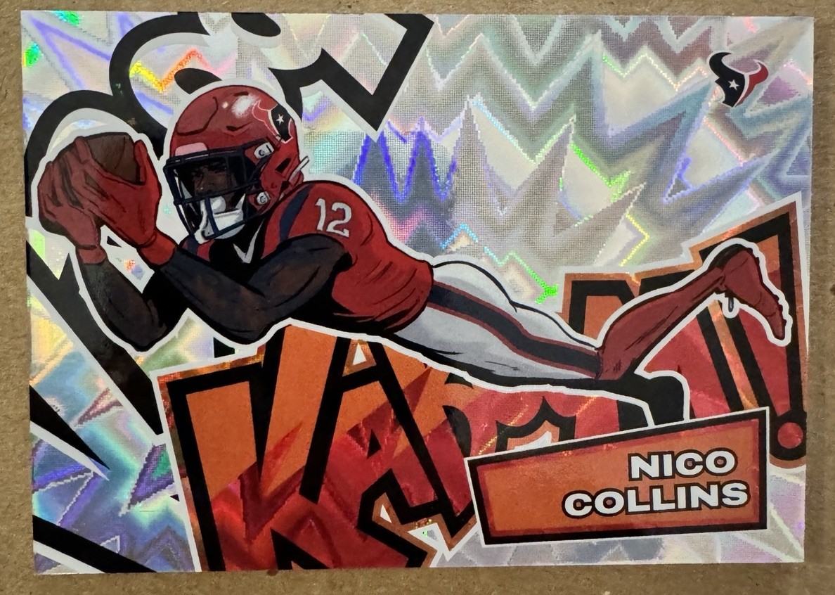 NICO COLLINS Kaboom! 2025 Panini Absolute SSP TEXANS #28 Clean!