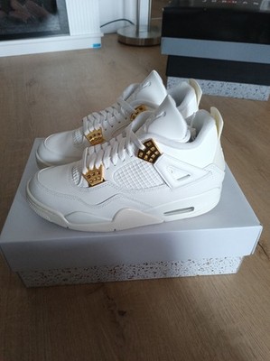 Nike Air Jordan 4 Retro White Gold 40,5 AQ9129-170 Neu