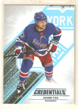 Adam Fox 2024-25 UD Credentials Base Card #73 Rangers