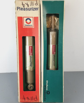 2 New NOS AC DELCO PLEASURIZER SHOCK ABSORBERS P1144 Vintage