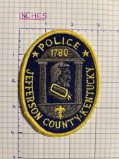Jefferson County, KY                     Police Department Patch 