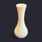 Vintage Hoosier Glass 6" White Milk Glass Bud Vase with Swirl Pattern