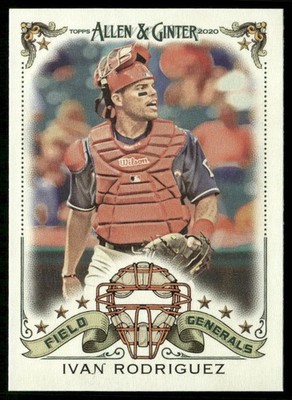 2020 Topps Allen & Ginter #FG-16 Ivan Rodriguez Field Generals