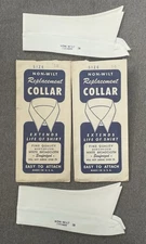 Vintage Replacement White Shirt Collars Set of Two Non- Wilt Size 16 Made in USA