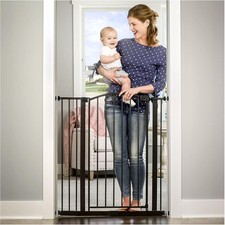 Extra Wide Baby Safety Gate Stairs Doorways Easy Install Child Pet Secure New