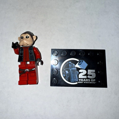 LEGO Star Wars Nein Numb Minifigure + 25 Years Tile / Mint Condition / sw1372