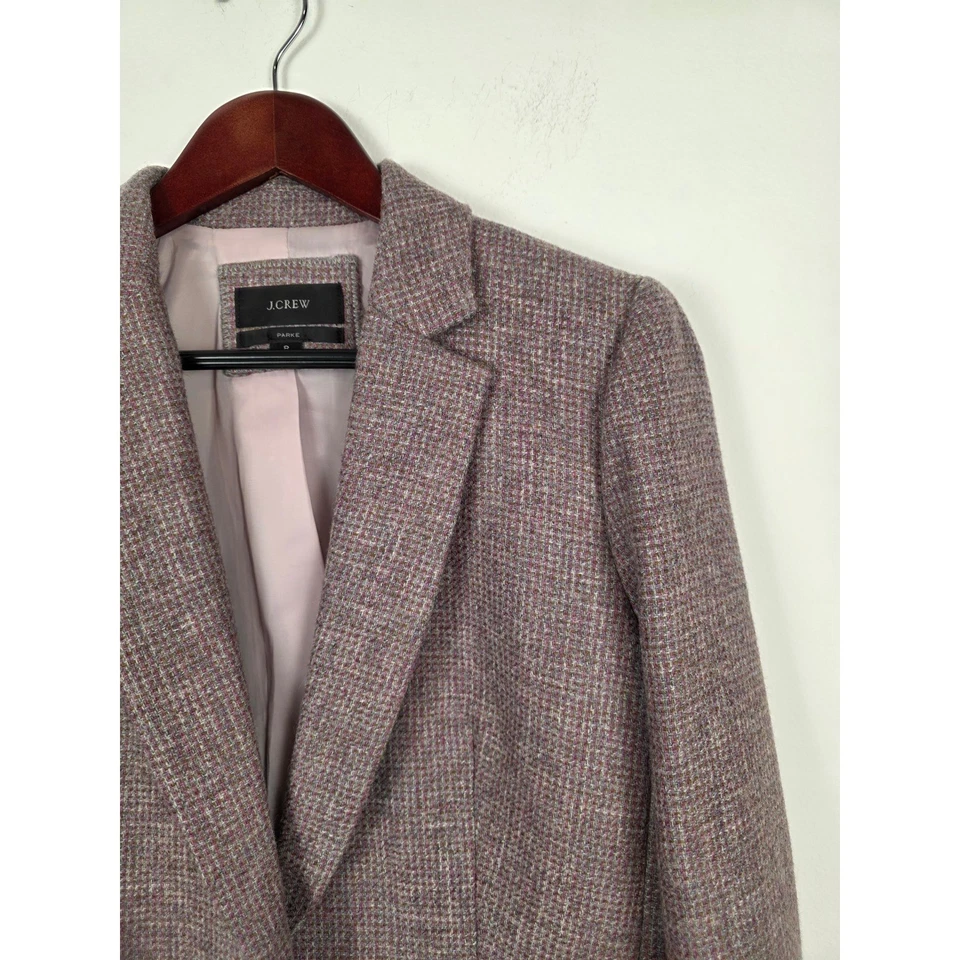 J. Blazer Crew Parke Inglés Ojo de Pájaro Sarga Lana Espiga Tweed Mujer Talla 8 Foto 3 de 4