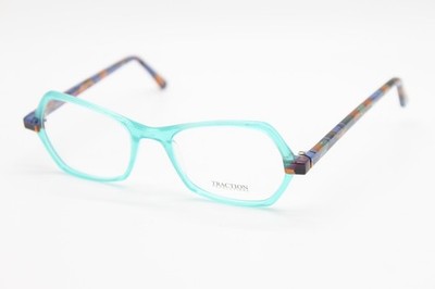 NEW TRACTION PRODUCTIONS NARAYANA TEAL AUTHENTIC DESIGNER EYEGLASSES 50-19