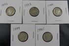 New Listing1942–1945 Mercury Dime Lot (5 Coins) • Silver • Mixed Dates & Mint Marks