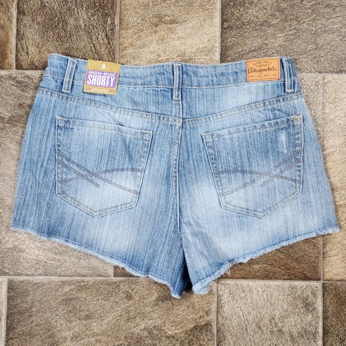 Pantaloncini corti Aeropostale Distressed vita alta nuovi con etichetta taglia 8 - Foto 2 di 8