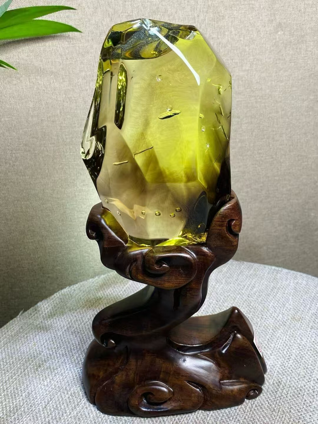 Rare 2.68 LB Natural Citrine Rough Stone Quartz Crystal Specimen for Reiki Healing and Décor