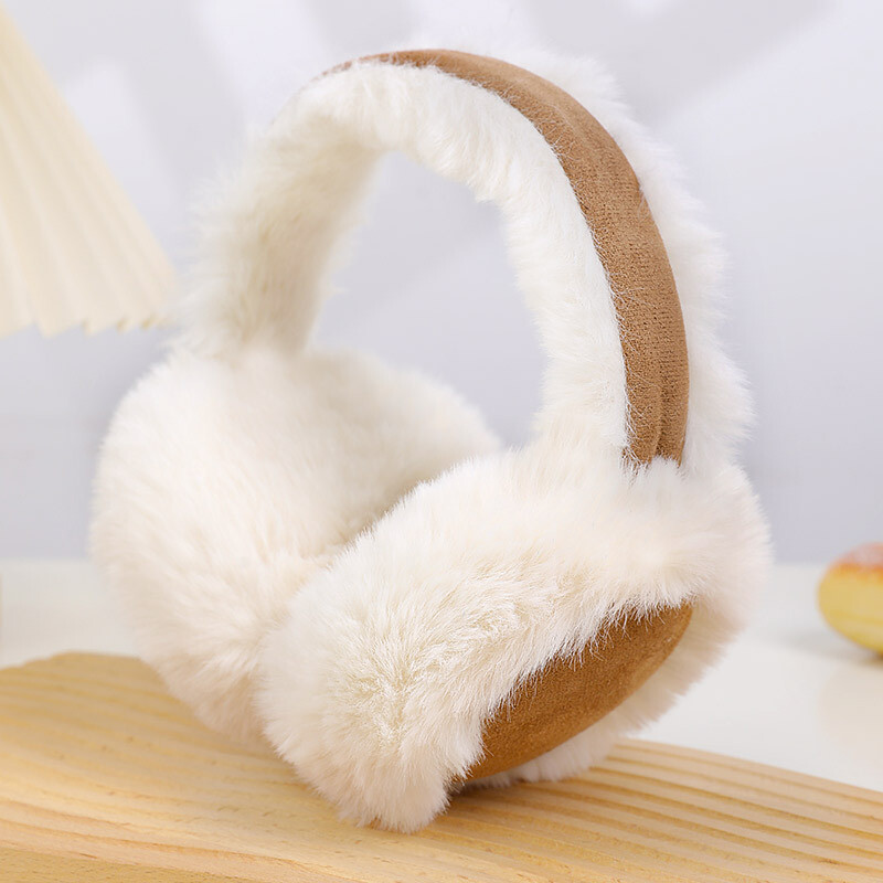 Soft Furry Flush Ear Warmer Faux Suede Plush Ear Muffs  display picture 2
