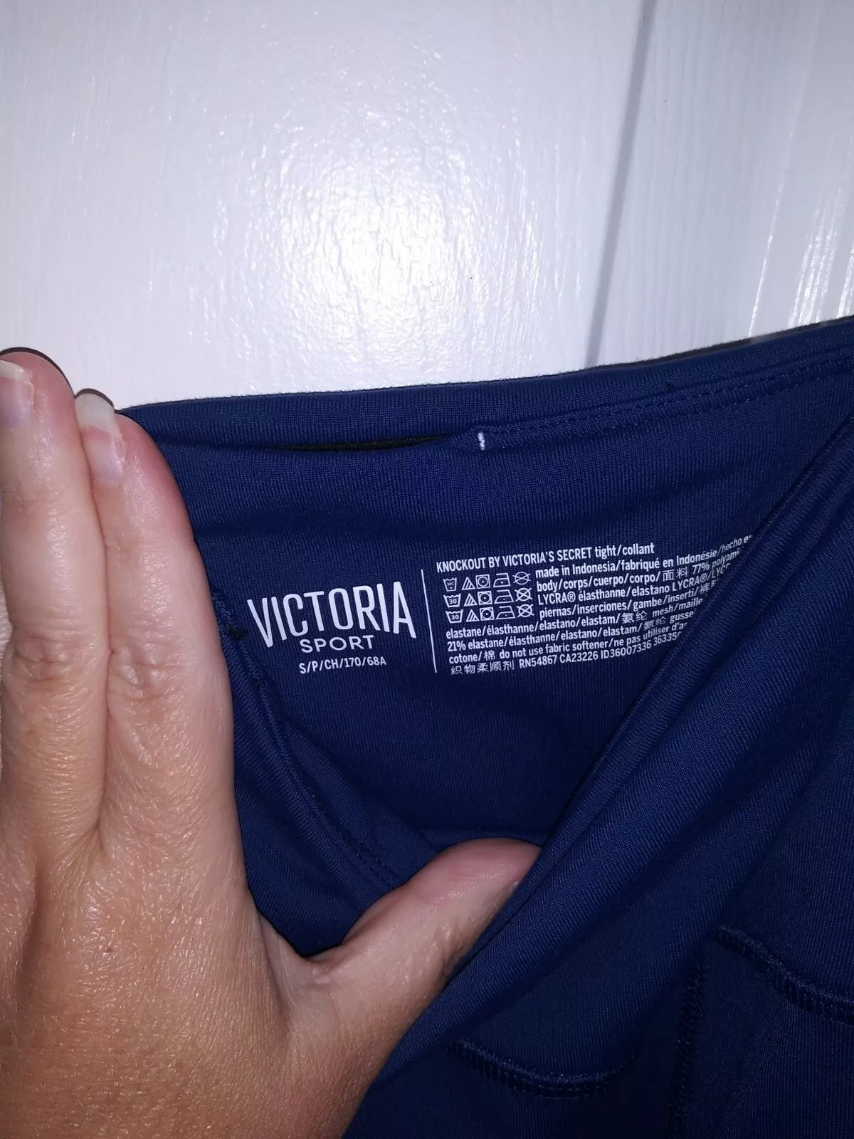 victoria-secret-vs knockout high waist sheer back panel leggings