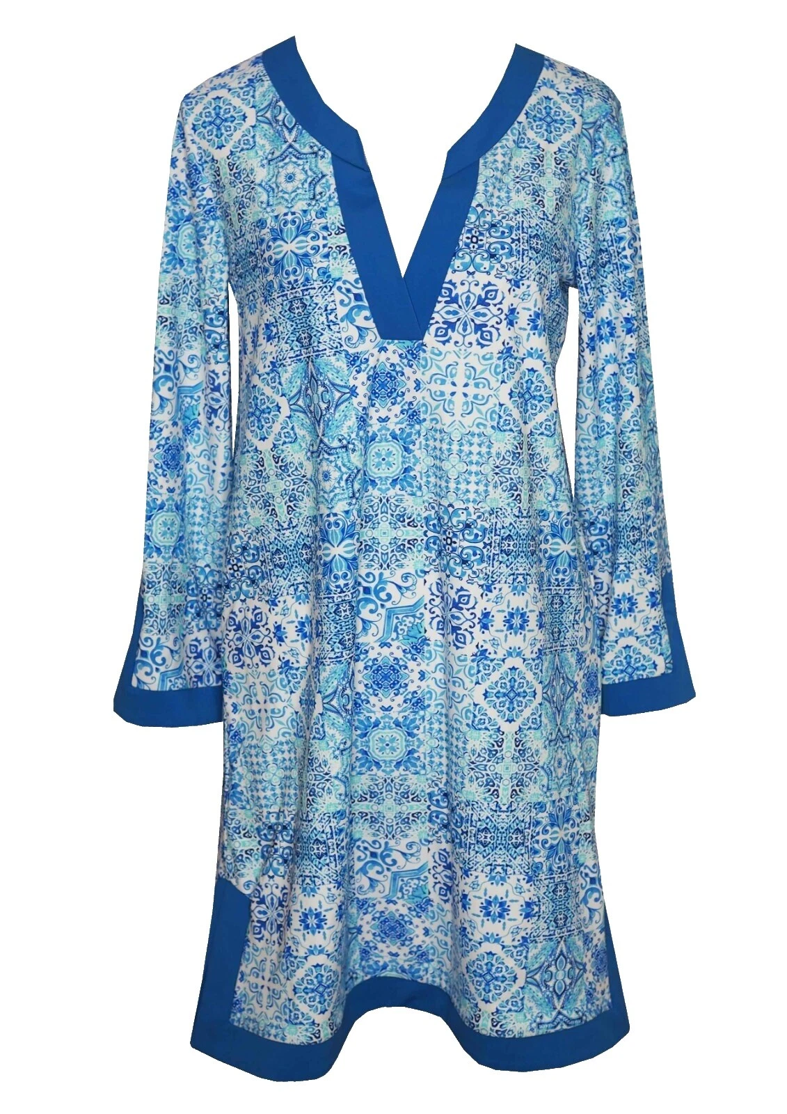 Vestidos geométrico Aqua Casual para Mujeres